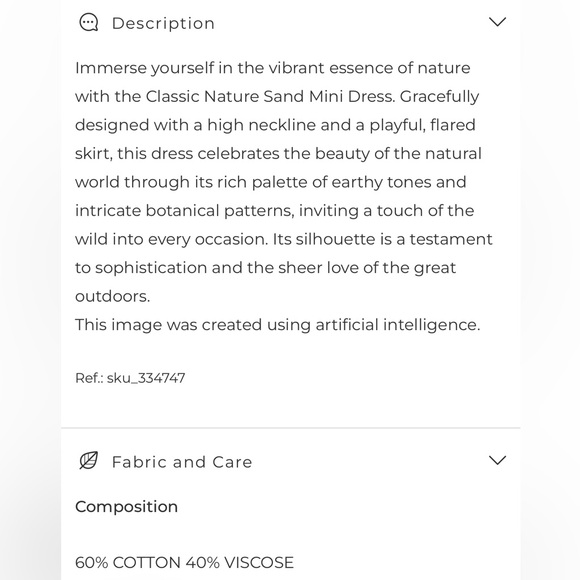 Farm Rio Classic Nature Sand Mini Dress - Picture 3 of 12